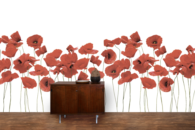 Poppies with Stems